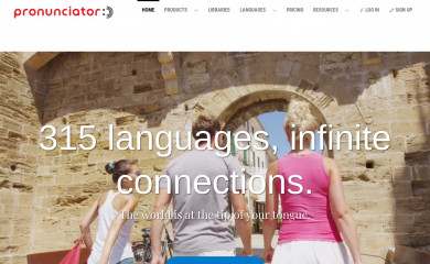 pronunciator.com screenshot