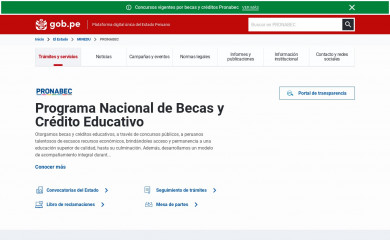 pronabec.gob.pe screenshot