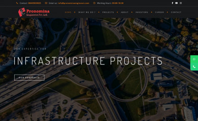 pronominaengineers.com screenshot