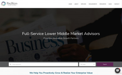pronovapartners.com screenshot