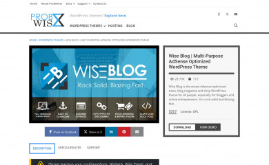 https://www.probewise.com/themes/wise-blog/ screenshot