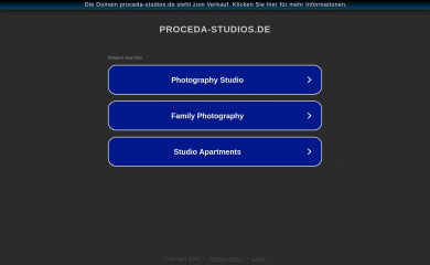proceda-studios.de screenshot