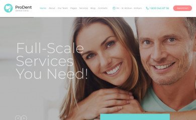 https://prodent.ancorathemes.com/ screenshot
