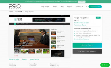 https://www.prodesigns.com/wordpress-themes/downloads/mega-magazine screenshot