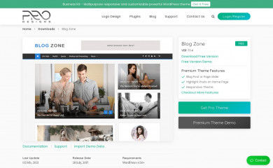 Blog Zone screenshot