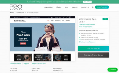 eCommerce Gem screenshot