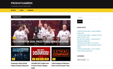 prodigygamers.com screenshot