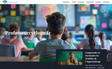professeurcyclope.fr screenshot