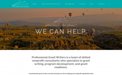 professionalgrantwriter.org screenshot