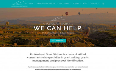 professionalgrantwriter.org screenshot