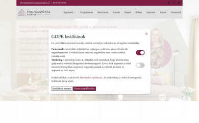 professionalpackage.hu screenshot