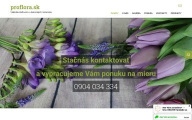 proflora.sk screenshot