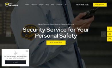 Proguards Child Theme screenshot