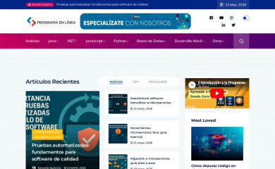 programaenlinea.net screenshot