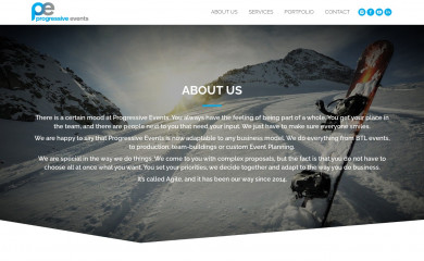 progressive-events.ro screenshot