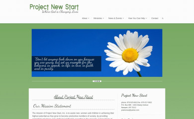 projectnewstart.org screenshot