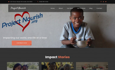 projectnourish.org screenshot