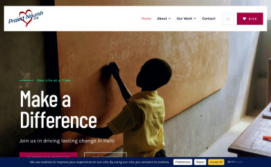 projectnourish.org screenshot