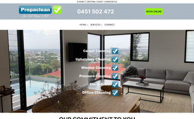 propaclean.com.au screenshot