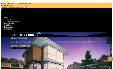 propertypioneers.com.au screenshot