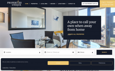 propertiesunique.com screenshot