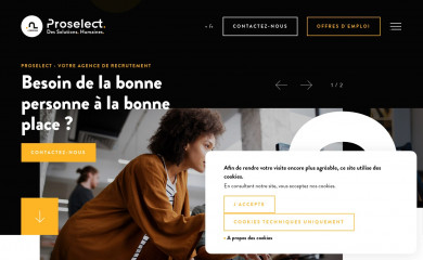 proselect.be screenshot