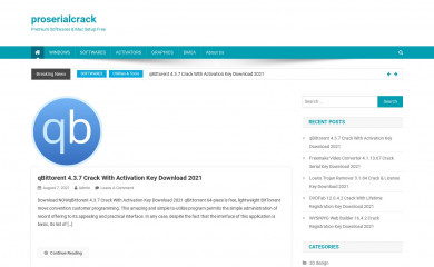 proserialcrack.com screenshot