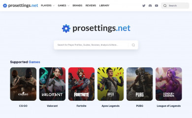 prosettings.net screenshot