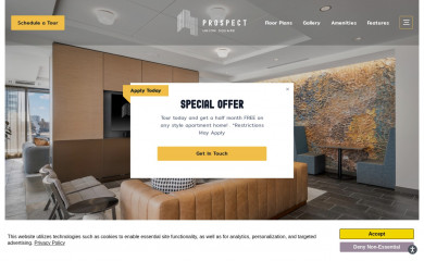 prospectunionsquare.com screenshot
