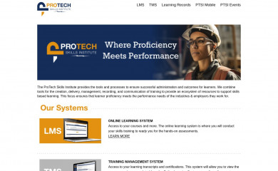 protechskillsinstitute.org screenshot