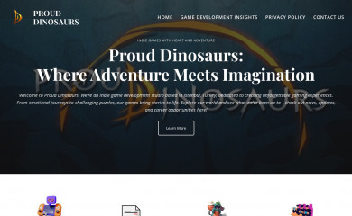 prouddinosaurs.com screenshot