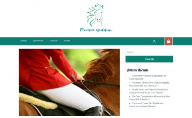 provence-equitation.com screenshot
