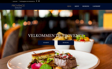 provencerestaurant.no screenshot