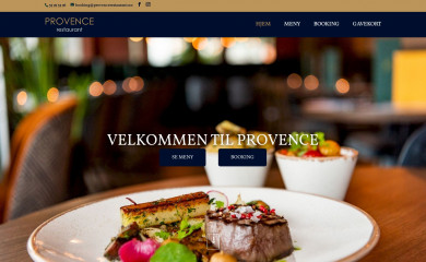 provencerestaurant.no screenshot