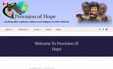 provisionofhope.com screenshot