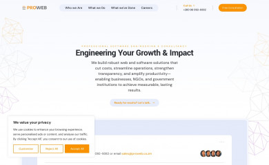 proweb.co.zm screenshot