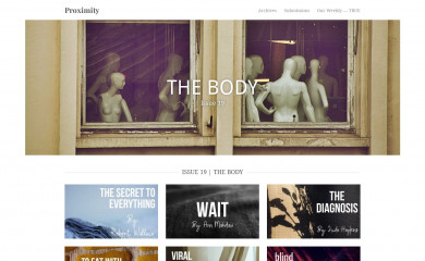 proximitymagazine.org screenshot