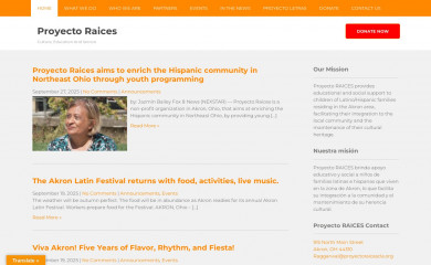 proyectoraicescla.org screenshot