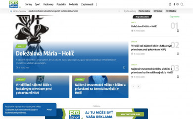 prozahori.sk screenshot