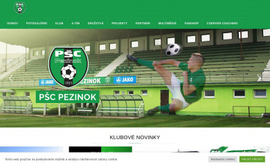pscpezinok.sk screenshot