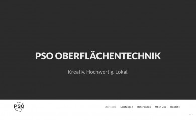 pso-oberflaechentechnik.de screenshot