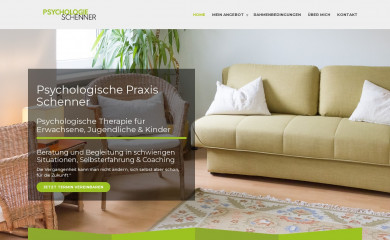 psychologie-schenner.at screenshot