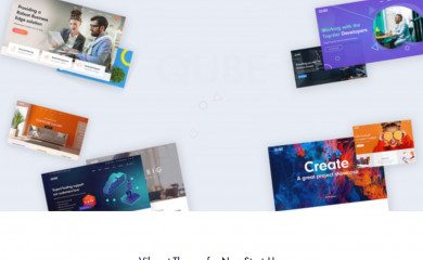 https://qube.radiantthemes.com/ screenshot