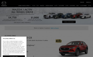 quebecmazdaoffers.ca screenshot