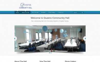 queenscommunityhall.co.uk screenshot