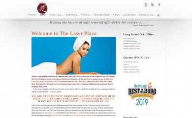 queenshairremoval.com screenshot