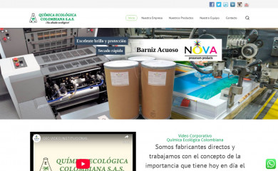quimicaecologicacolombiana.com screenshot
