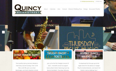 quincymainstreet.org screenshot