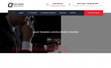 quinntraining.ie screenshot