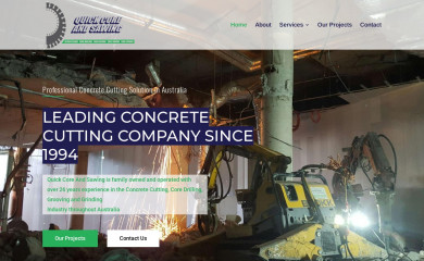 quickcoresaw.com.au screenshot